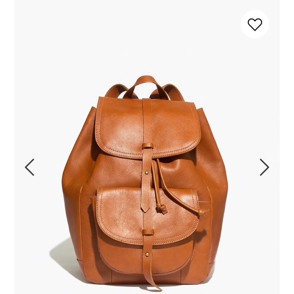 Madewell Brown Leather Backpack // The Transport Rucksack
